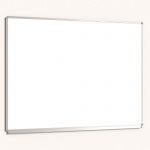 Whiteboard, 130x100 cm, mit durchgehender Ablage, Stahlemaille weiß, 